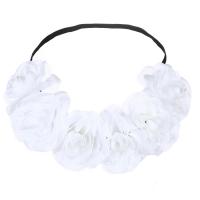 Bridal Hair Band, Cloth, with Rubber Band, fashion jewelry & for woman 240mm 