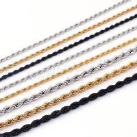 Stainless Steel Chain Necklace, plated, French Rope Chain & for couple 