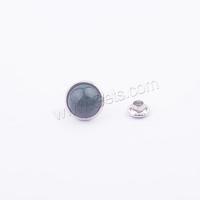 Iron Rivet, with turquoise, Round, DIY 8mm 