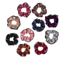 Hair Scrunchies, Coral Fleece, with Rubber Band, fashion jewelry & for woman nickel, lead & cadmium free, 95mm 