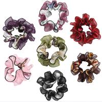 Hair Scrunchies, Cloth, with Lace, fashion jewelry & for woman nickel, lead & cadmium free, 110mm 
