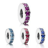 Zinc Alloy Spacer Beads, plated, DIY & micro pave cubic zirconia 