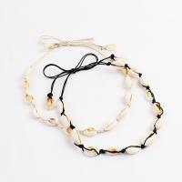 Shell Necklace, with Cotton Thread, Conch, for woman 18mm Approx 31.1 Inch 