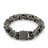 Stainless Steel Chain Bracelets, 304 Stainless Steel, plated, fashion jewelry & for man 