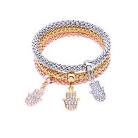 Fashion Zinc Alloy Bracelets, bracelet, fashion jewelry & for woman & with rhinestone 
