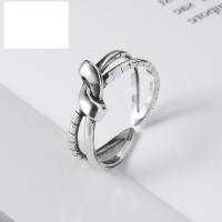 Brass Finger Ring, plated, fashion jewelry & for woman, silver color 
