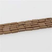 Sand Beads, Rectangle, polished, DIY, khaki Approx 15.35 Inch, Approx 
