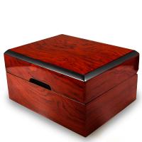 Wood Watch Box, MDF, Square, painted, black and brown 