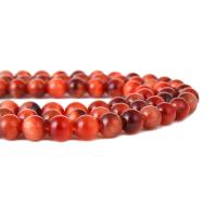 Tiger Eye Beads, Round, DIY reddish orange Approx 15 Inch 