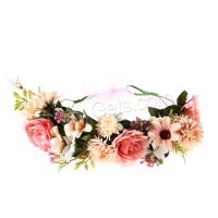 Bridal Hair Wreath, Cloth, with Silk, fashion jewelry & for woman 250mm 