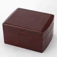 Wood Watch Box, MDF, Square, painted, wine red color 