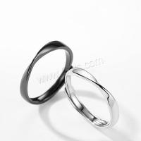 Couple Finger Rings, 925 Sterling Silver, plated, adjustable & for couple 
