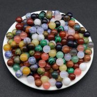 Mixed Gemstone Beads, Round, DIY & no hole 12mm 