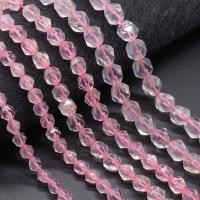 Natürliche Rosenquarz Perlen, DIY & verschiedene Größen vorhanden & facettierte, Länge:ca. 15 ZollInch, verkauft von Strang