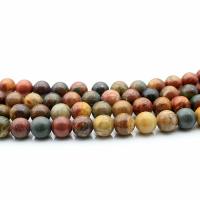 Picasso Jasper Beads, Round, polished, DIY mixed colors Approx 15 Inch 