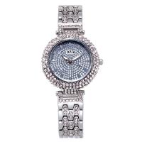Uhrenarbänder für Frauen, Zinklegierung, Armreif & Uhr, Modeschmuck & mit Strass, keine, 240x35mm, verkauft von Strang