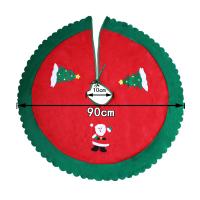 Weihnachten Zubehör, Nichtgewebte Stoffe, flache Runde, Weihnachts-Design, gemischte Farben, 90cm, verkauft von PC