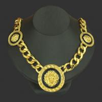 Zinc Alloy Necklace, Lion, plated, enamel 3.1cm,5cm Approx 55.4 Inch 