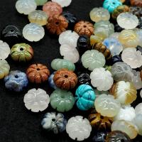 Mixed Gemstone Beads, Natural Stone, Pumpkin, polished, random style & DIY, mixed colors 