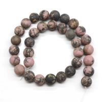 Rhodonit Perlen, rund, poliert, DIY & verschiedene Größen vorhanden, Länge:ca. 15.7 ZollInch, verkauft von Strang
