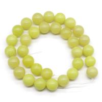 Perle de jade citron, jade de citron, Rond, poli, DIY & normes différentes pour le choix, violet Environ 15.7 pouce, Vendu par brin