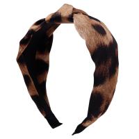 Hair Bands, Cloth, printing, for woman & leopard pattern 
