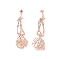 Plastic Pearl Zinc Alloy Earring, Iron, with Plastic Pearl, fashion jewelry & for woman 