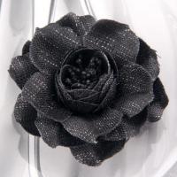 Stoff Corsage, Blume, mit Haarspange, keine, 70x70mm, verkauft von PC