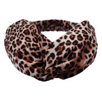 Hair Bands, Cloth, printing & for woman & leopard pattern 