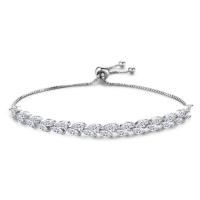 Cubic Zirconia Micro Pave Brass Bracelet, Horse Eye, plated, micro pave cubic zirconia & for woman 6mm Approx 5 Inch 