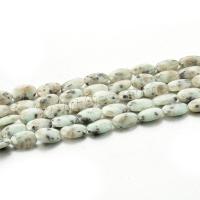 Gemstone Beads, Flat Oval, polished, DIY, white Approx 14 Inch, Approx 