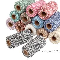 Cordón de algodón, Joyería & Bricolaje, más colores para la opción, 2mm, 100m/Carrete, Vendido por Carrete