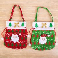 Christmas Stocking and Holder for your Mantel, Non-woven Fabrics, Santa Claus, 3D effect 