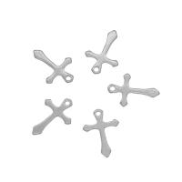 Stainless Steel Cross Pendants, 304 Stainless Steel, original color Approx 1mm 
