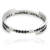 Stainless Steel Bangle, 304 Stainless Steel, Unisex & with letter pattern & enamel, original color Inner Approx 65mm 