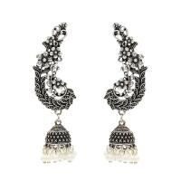 Plastic Pearl Zinc Alloy Earring, with Plastic Pearl, plated, fashion jewelry & for woman nickel, lead & cadmium free 