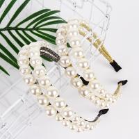 Hair Bands, Zinc Alloy, with Plastic Pearl, fashion jewelry & for woman 
