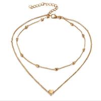 Fashion Multi Layer Necklace, Zinc Alloy, with 2.76 inch extender chain, plated, for woman 295mm,345mm Approx 13.58 Inch 