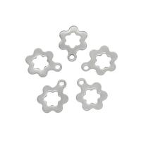 Stainless Steel Extender Chain Drop, 304 Stainless Steel, Flower, original color Approx 1mm 
