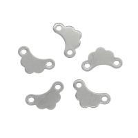Stainless Steel Charm Connector, 304 Stainless Steel, Antlers, original color Approx 1.5mm 