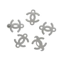 Stainless Steel Charm Connector, 304 Stainless Steel, Chanel, original color Approx 1mm 