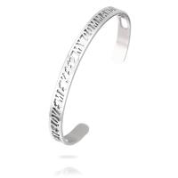 Stainless Steel Cuff Bangle, 304 Stainless Steel, Unisex & hollow, original color Inner Approx 65mm 