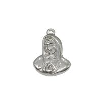 Stainless Steel Saint Pendant, original color Approx 1.5mm 