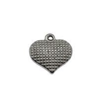 pendentifs de cœur en inox , acier inoxydable, coeur, couleur originale Environ 1mm Vendu par sac