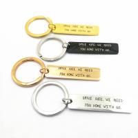 Stainless Steel Key Clasp, 304 Stainless Steel, plated, Unisex & with letter pattern 