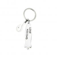 Stainless Steel Key Clasp, 304 Stainless Steel, Unisex, original color 