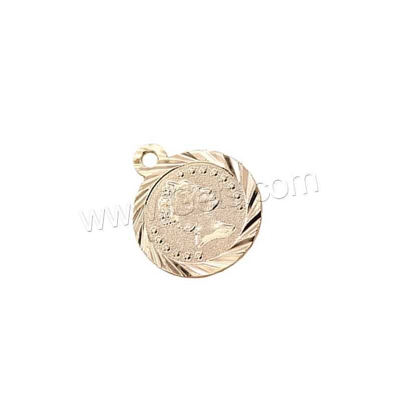 Brass Jewelry Pendants, gold color plated, DIY & different size for choice, metallic color plated, Sold By PC