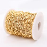 Латунь Браслет Chain, плакирован золотом, DIY, плакирование металлическим цветом продается м