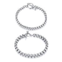Stainless Steel Chain Bracelets, plated, fashion jewelry & Unisex 