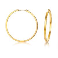 Stainless Steel Hoop Earring, plated, fashion jewelry & for woman 